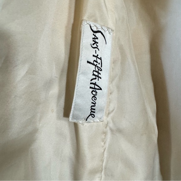 Vintage Mink Coat Saks Fifth Avenue Real Fur Stripe Blonde Retro 1960s Mod Small - Picture 8 of 15